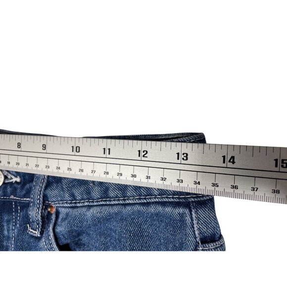 Women's Pacsun 90s Boyfriend Cargo Jeans Size 27 Blue Denim With Multiple Pocket - Picture 11 of 11